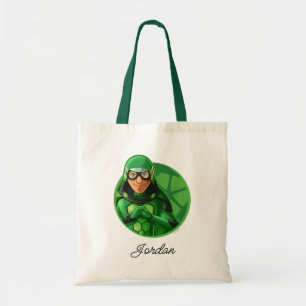 Tote Bag Badge vert Carapace
