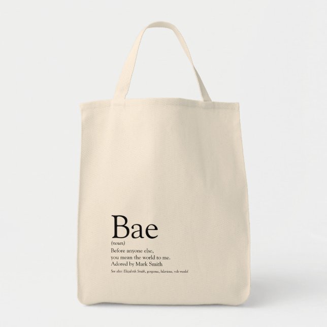 Tote Bag Bae Definition Femme amie (Devant)