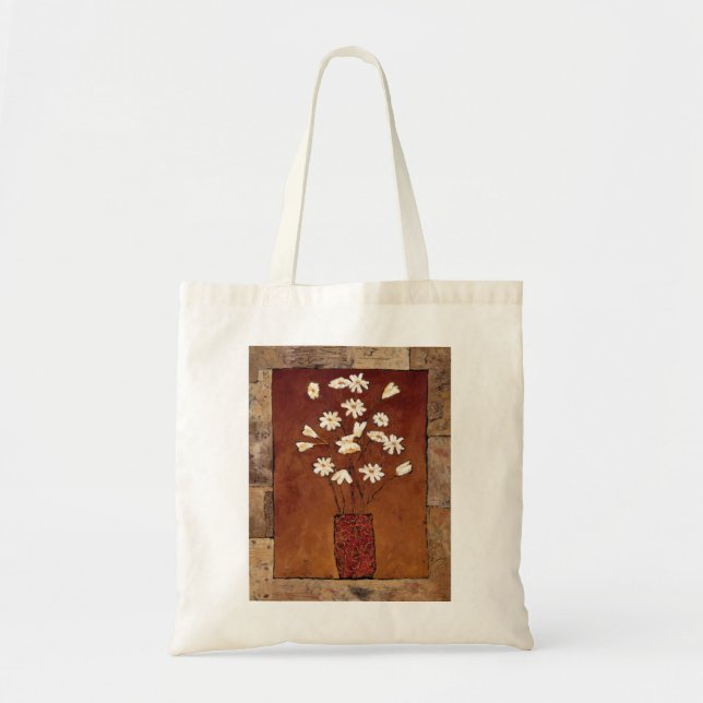 Tote Bag BAG12 Flowers.tif blanc (Devant)