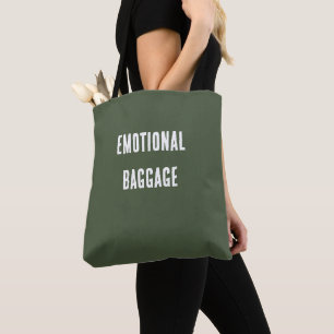 Tote Bag Bagages émotionnels à l'huile minimaliste