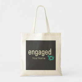 Tote Bag Bagues de fiançailles Couple Enterrement de vie de