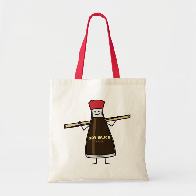 Tote Bag Baguettes d'Asiatique de condiment de bouteille de (Devant)