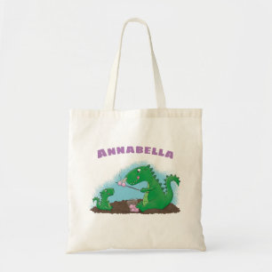 Tote Bag Baguettes mignonnes grillant des marshmallows dess