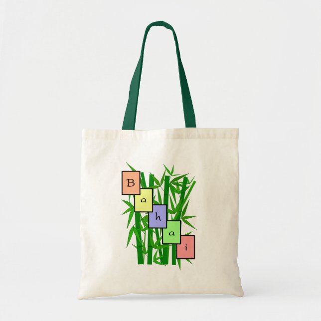 Tote Bag Baha'i Bamboo (Devant)