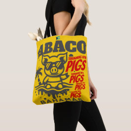 Tote Bag Bahamas Souvenir Cadeau : Abaco Bahamas Pigs de na