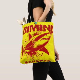 Tote Bag Bahamas Souvenir Cadeau : Bimini Bahamas Shark Fis