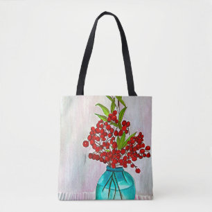 Tote Bag Baies d'eau Red Christmas Berries