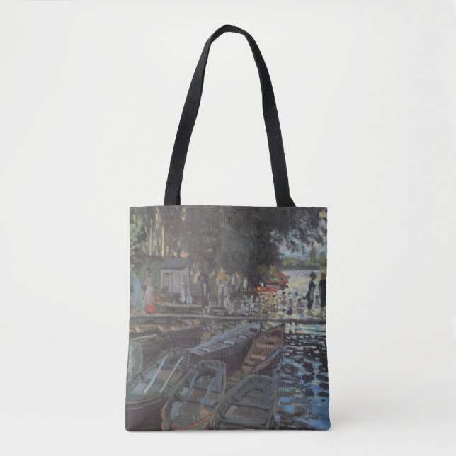 Tote Bag Baignoires à La Grenouillère par Claude Monet (Devant)