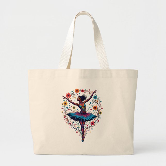 Tote bag "Bailarina" GRANDE Jumbo Stoffbeutel (Vorne)