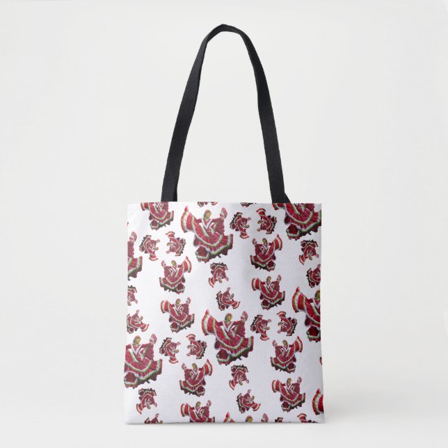 Tote Bag Baile FOlklorico Vestido Rojo (Devant)