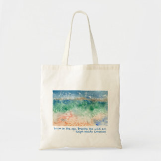 Tote Bag Bain dans l'aquarelle Fourre-tout de mer