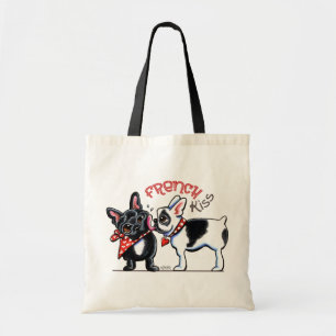 Tote Bag Baiser de Bulldog français