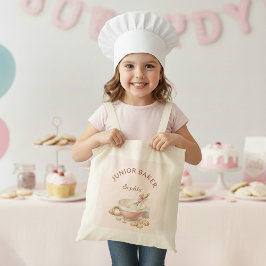 Tote Bag Baking Party Girls Birthday Elegant Bowl & Whisk