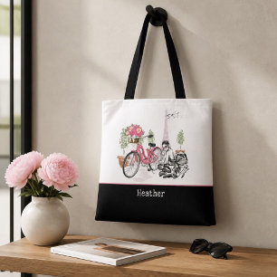 Tote Bag Balade à Vélo Personnalisée à Paris