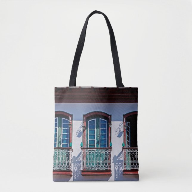 Tote Bag Balcons sur la façade en Diamantina, Minas Gerais, (Devant)