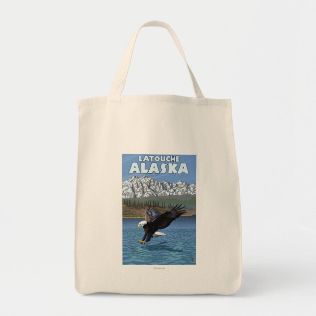 Tote Bag Bald Eagle Diving - Latouche, Alaska (Devant)