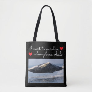 Tote Bag Baleine à bosse s'envolant dans les airs !
