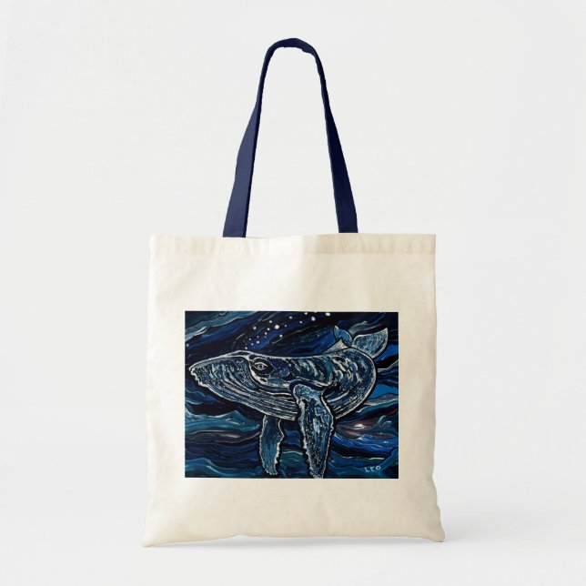 Tote Bag Baleine de bosse (Devant)