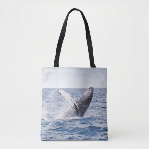 Tote Bag Baleine Géante Saute De L'Océan