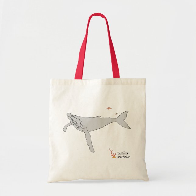 Tote Bag Baleine grise (Devant)