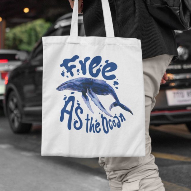 Tote Bag Baleine libre (Créateur téléchargé)