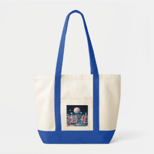 Tote Bag Baleine pastel dans l'île flottante Dreamscape