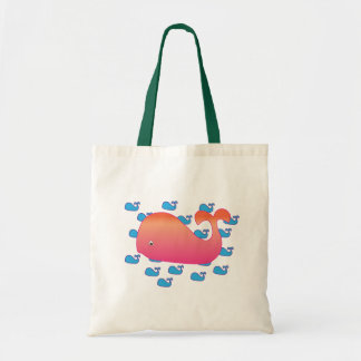 Tote Bag Baleine rose