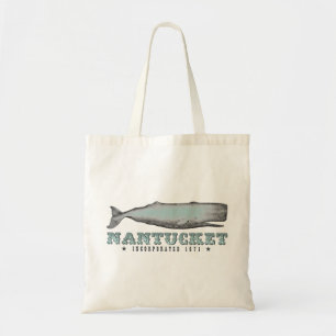 Tote Bag Baleine vintage Nantucket Massachusetts MA Inc 167