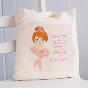 Tote Bag Ballerina aux cheveux rouges