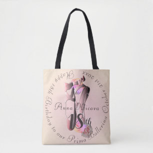 Tote Bag Ballerina Toe Chaussures Médallion Votre Événement