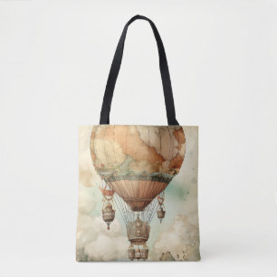 Tote Bag Ballon à air chaud à vapeur vintage (5)