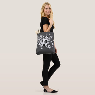 Tote Bag ballon de soccer souffle filles sports monogrammed