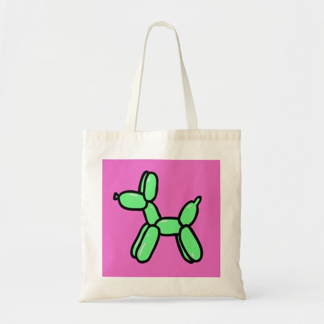 Tote Bag Balloon Chien Budget Fourre-tout (Devant)