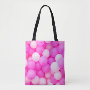Tote Bag Balloons Roses Festive Design Arrière - plan.