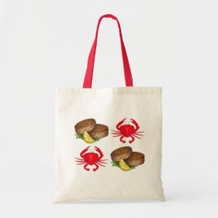Tote Bag Baltimore Crabes du Maryland Crabe Crabcake Foodie