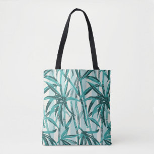 Tote Bag Bamboo Jungle Hawaiian Stripe - Turquoise Beach Ba