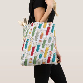Tote Bag Bande de tube d'essai de chimie moderne du milieu 