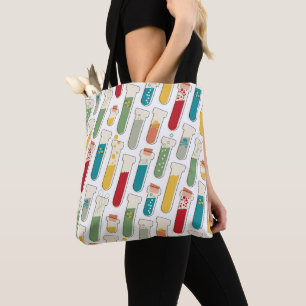Tote Bag Bande de tube d'essai de chimie moderne du milieu