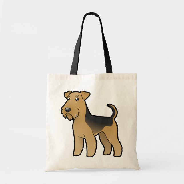 Tote Bag Bande dessinée Airedale Terrier/gallois Terrier (Devant)