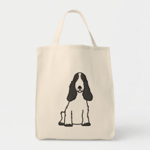 Tote Bag Bande dessinée anglaise de chien de cocker