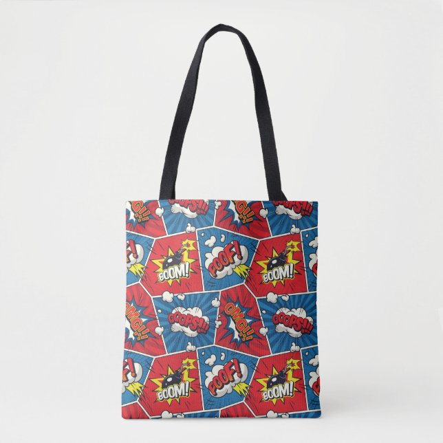 Tote Bag Bande dessinée Discours Bubble Fourre-tout (Devant)