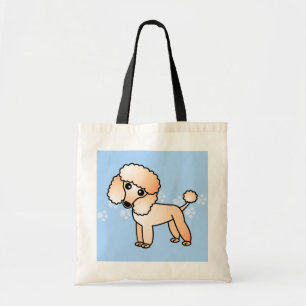 Tote Bag Bande dessinée mignonne de caniche d'abricot