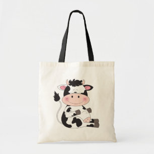 Tote Bag Bande dessinée mignonne de vache à bébé