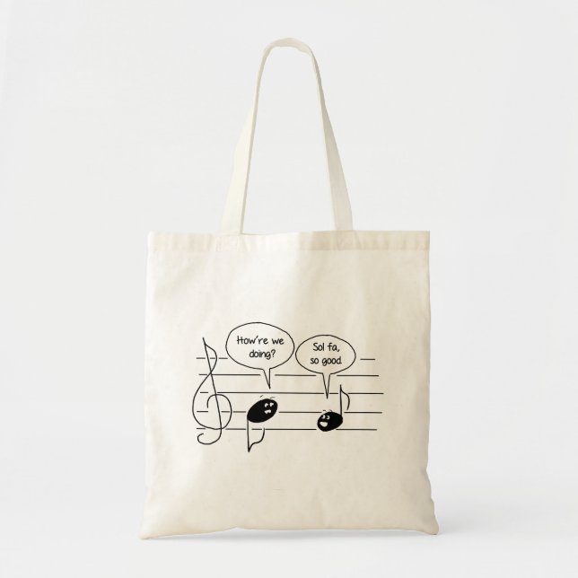 Tote Bag Bande dessinée tellement bonne de musique du (Devant)