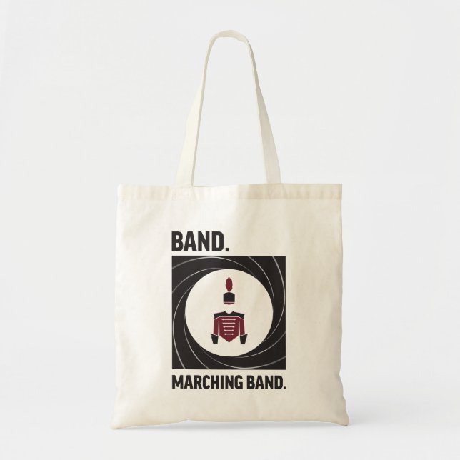Tote Bag Bande - fanfare (rouge foncé) (Devant)