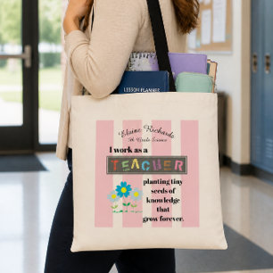 Tote Bag Bande Inspirante pour Enseignant - Personnalisez-l