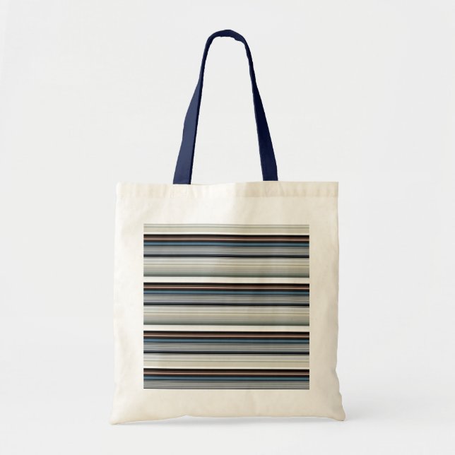 Tote Bag Bandes blanches gris mignonnes (Devant)