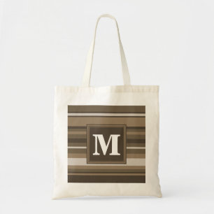 Tote Bag Bandes Brown