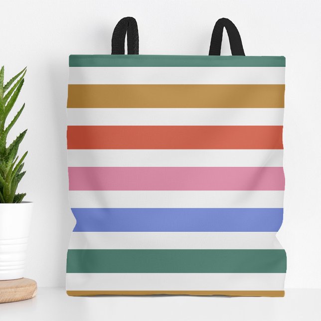 Tote Bag Bandes colorées (Créateur téléchargé)
