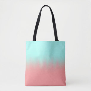 Tote Bag Bandes de corail et de turquoise
